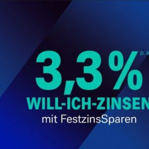 Deutsche Bank Festgeld 12 Monate 3,3% + 50€ Best  Choice Gutschein