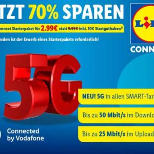 Prepaid: Preis 2,99 Euro 🔥 (statt €9,99) für 10 Euro Startguthaben -- LIDL Connect Starterpaket