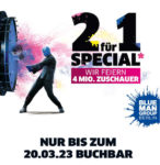 50% sparen: BLUE MAN GROUP Liveshow in Berlin als 2-für-1-Angebot bei Buchung bis 20.03.2023