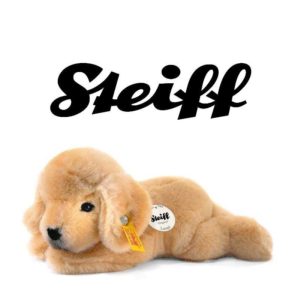 Thalia: Original Steiff 280160 - Lumpi Golden Retriever Welpe 22 cm liegend für 31.99€ (statt 36,90€)