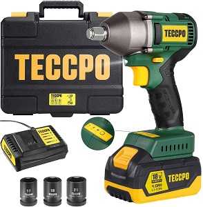 TECCPO Akku-Schlagschrauber mit Steckschlüsselset &amp; Werkzeugkoffer für 89,99€ (statt 130€)