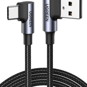 UGREEN USB C Winkel Kabel (Nylon-Ummantelung und 0,5m Länge) für 6,79€ (statt 8€)