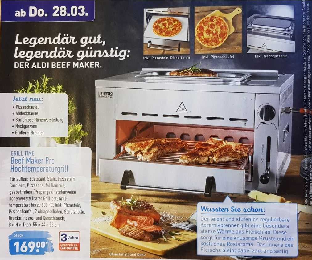 Ab 28 03 19 Grillen Mit Dem Beef Maker Von Aldi Nord Fur 169