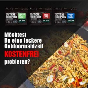 Gratis Outdoor Essen von Tactical Foodpack