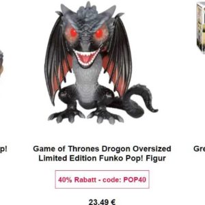 *40% Rabatt* oder *3 Funko Pop! Figuren* für nur 34,99€! bei Zavvi