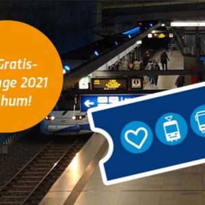 GRATIS-Fahrtage in Bochum am 09.10. + 04.12.2021 (ÖPNV) -regional-