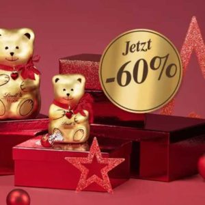 60 % auf Weihnachtsartikel bei Lindt