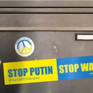 GRATIS Ukraine Sticker und A3 Plakat &#034;*Stop Putin, Stop War - Frieden für die Ukraine*&#034;