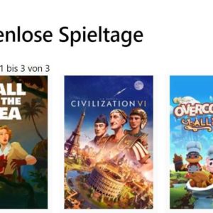 GRATIS 3 Spiele "Overcooked! All You Can Eat" / „Sid Meier's Civilization VI“ / "Call of the Sea" kostenlos bei den Xbox Free Play Days vom 05.-09.05.22 spielen
