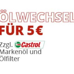 Nur 5€ für "Ölwechsel zzgl. Ölfilter und Motoröl inkl. umweltgerechter Altölentsorgung" bei A.T.U.