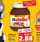 Kaufland Nutella 825gr.-Glas für nur 2,88€ vom 23.-24.09.2022
