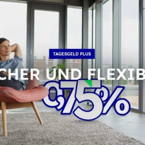 Tagesgeld: 0,75% Zinsen bei CosmosDirekt für Alle