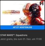 GRATIS "STAR WARS: Squadrons" kostenlos im Epic-Games-Store vom 24.11.2022 17:00 Uhr bis 01.12.2022 16:59 Uhr (und weitere Spiele)