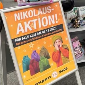 GRATIS Nikolaussäckchen am 06.12.22 bei Nikolaus Aktion von Expert - z. B. in Hof, Münchberg, Eschwege, Gotha, Bayreuth, Bamberg, Höchstadt, Kronach, Lichtenfels, Husum, etc.