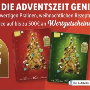 Lidl Adventskalender mit mind. 2 x 5€ Wertgutschein für 14,99€ mit Lidl Plus App