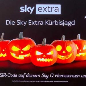 Gratis Leihfilm zu Halloween bei Sky Extra Kürbisjagd mit QR-Code