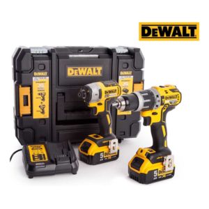 DeWalt 18V Schlagbohrer (DCD796) & Schlagschrauber (DCF887) & 2x Li-Ion-Akku (5 Ah) für 358,90€ (statt 480€)