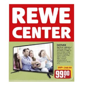 (offline) Rewe-Center: Denver LED3271 32" HD Ready TV nur 99€ (statt 140€)