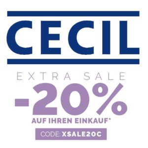 CECIL: Jetzt 20% Rabatt auf Alles - auch Sale!