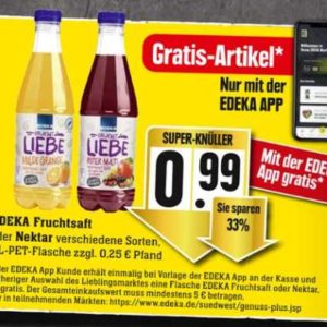 Edeka Südwest - Gratis "EDEKA Fruchtsaft"