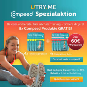Compeed Blasenpflaster als Gratiszugabe bei Utry.Me (24,90€ pro Bestellung)
