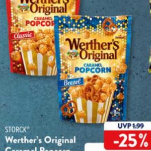 Werther's Original Caramel Popcorn 0,49 bei Aldi Süd mit Coupies