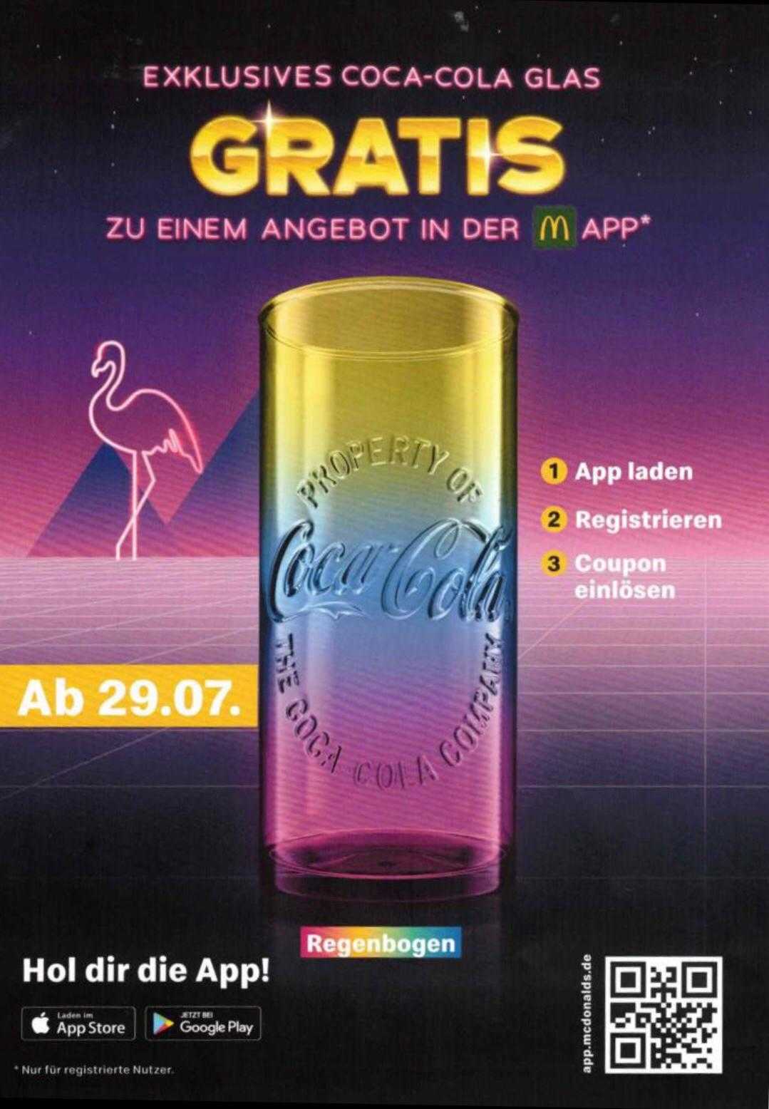 *Vorankündigung* McDonalds Regenbogen Glas ab 29.07. nur