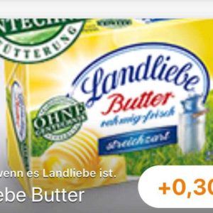 Landliebe Butter für 1,19€ dank REWE/Lidl und reebate