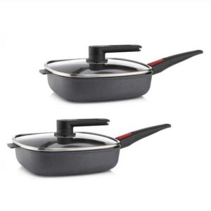 QVC: TAGESANGEBOT / WOLL Diamond Lite / 2 Viereckpfannen 24x24 & 26x26cm mit Smartlid-Deckeln für 127,98€ (nur Heute für den Preis, da Versandkostenfrei)