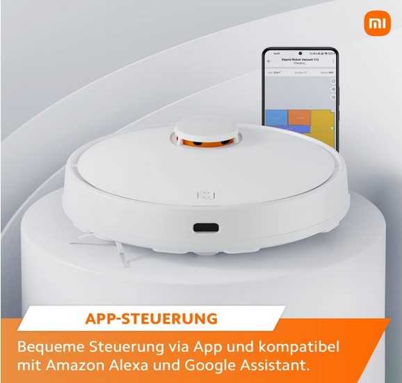 Xiaomi S12 Saug- &amp; Wischroboter | 4000 Pa Saugkraft | 130 Min Laufzeit | ab 135,99€ statt 173,98€