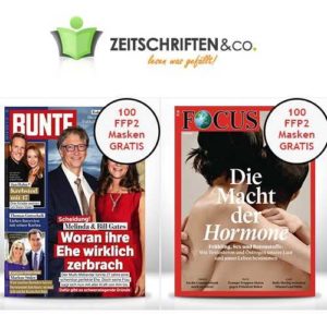 Bunte-Jahresabo für 29,90€ &#043; 100 FFP2-Masken