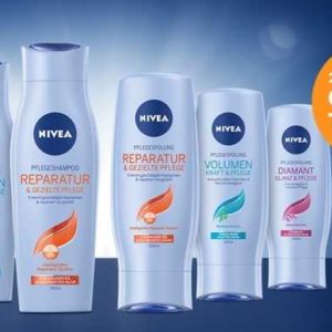 Zwei Nivea Haarpflegeprodukte (Shampoo, Spülung oder Kur) gratis testen