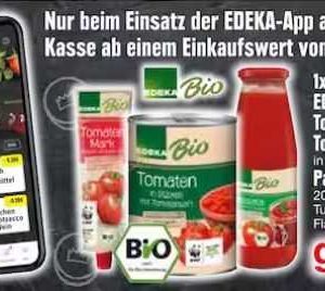 Edeka Südbayern: Edeka Bio Tomatenprodukte gratis ab 5 € Einkaufswert