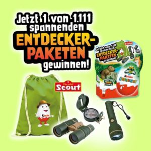 Natoons Kinder Überraschung 4er Aktionspackung kaufen und mit etwas Glück ein Entdecker-Paket gewinnen