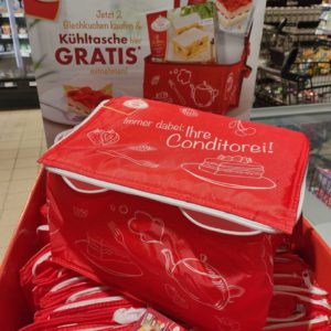 Gratis Kühltasche beim Kauf von 2 Blechkuchen Coppenrath&Wiese (entdeckt bei Edeka)