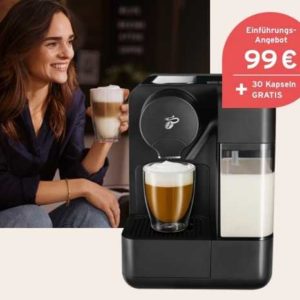 Tchibo neue "*Cafissimo milk*" + 30 GRATIS-Kapseln zum *Einführungspreis* für nur 99€ bis 18.07.21