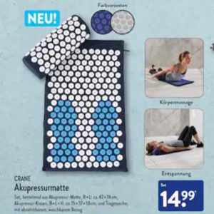 Akkupressur Matte & Kissen für nur 14,99 Euro
