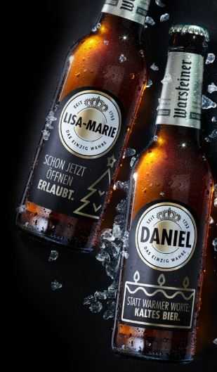 24 Individuelle Bier Etiketten Beim Kauf Eines Warsteiner Bierkasten
