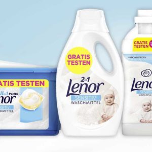 beendet! 👗 GRATIS Lenor Sensitiv Waschmittel und Weichspüler kostenlos testen