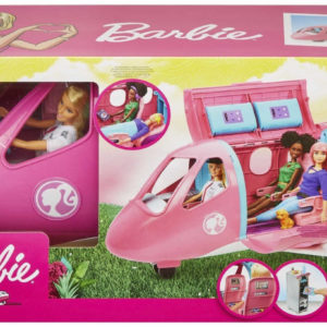 Barbie GJB33 - Reise Traumflugzeug Flugzeug mit Puppe und Zubehör für 69,99 € bei Amazon statt 84,24€ inkl Versand