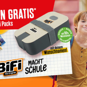 Gratis Lunchbox bei Kauf von 3xBiFi