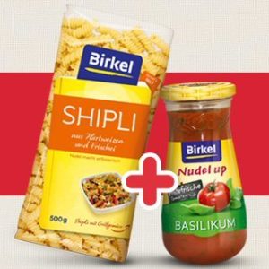 Birkel Nudeln & Sauce gratis testen