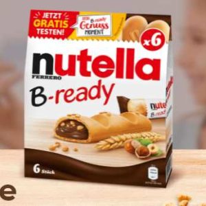 Gratis testen - Nutella B-ready