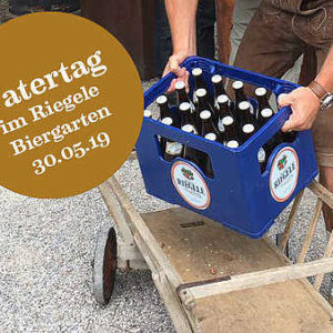 Freibier in Augsburg! GRATIS Kasten Riegele Bier zum Vatertag (11-14 Uhr)
