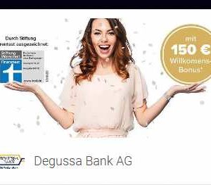 175 Euro Neukunden-Bonus für das Degussa Bank Girokonto