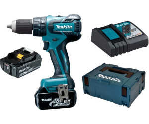 Makita DHP459 DHP459RTJ (2 x 5,0 Ah Akku und Ladegerät) im Makpac für 492,14 € (statt 601,51 €)