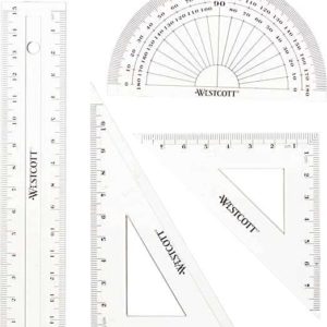 Westcott Mathe-Set, 4-teilig, Kunststoff für 1,01€ (statt 1,99€) 🤩🚀
