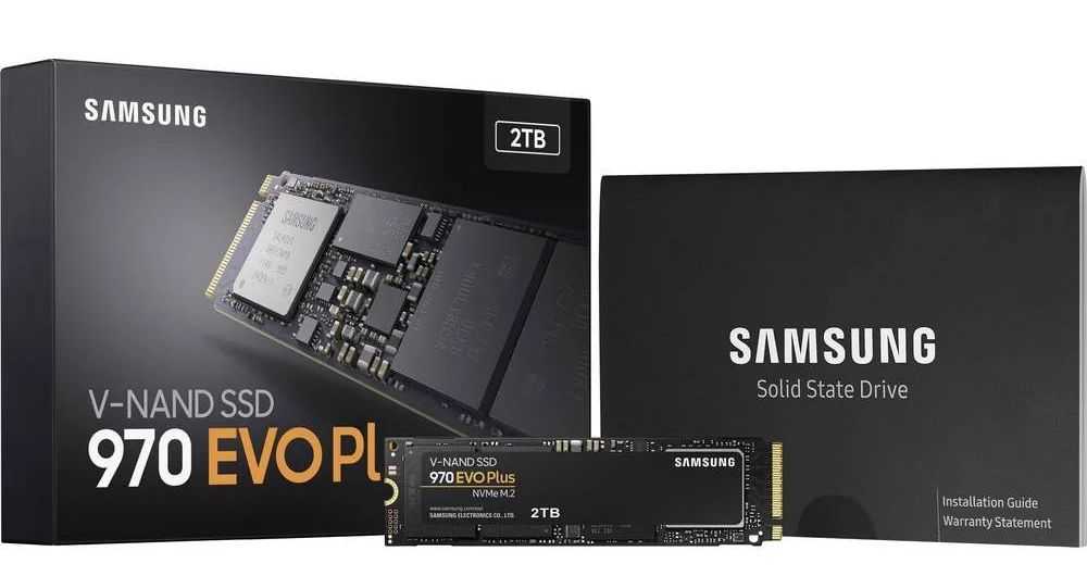 Samsung 970 EVO Plus 2 TB Interne M.2 PCIe NVMe SSD 2280 M.2 NVMe PCIe 3.0 x4 Retail
