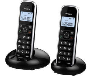 Emporia FB85TWIN Schnur­lo­ses DECT Telefon schwarz für 34,90 € (statt 48,95 €)