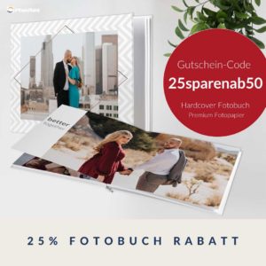 Bis zu 25% Fotobuch-Rabatt